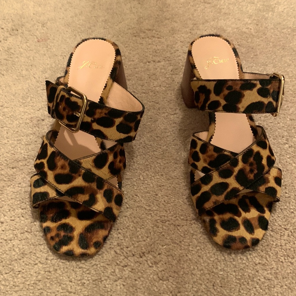 J.Crew calf hair sandals